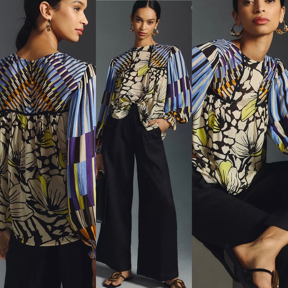 Bl-nk Miranda Peasant Blouse